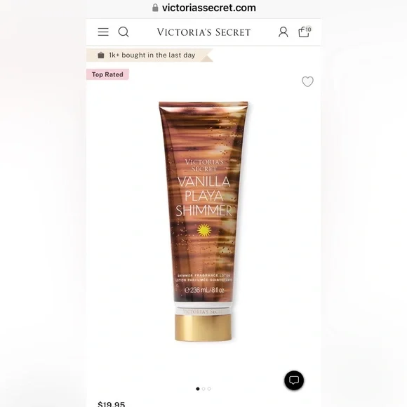 NWT Victoria's Secret Vanilla Body Shimmer Moisturizer and Mist Spray Set - Picture 4 of 5